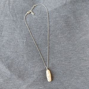 Wire wrapped stone necklace